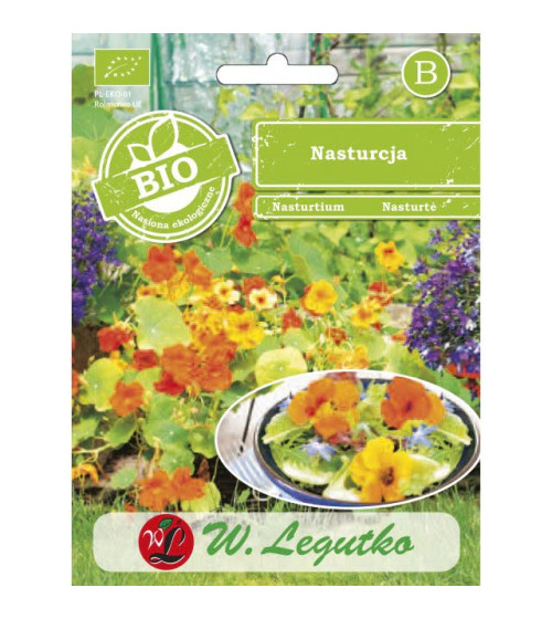 Nasturcja wysoka pojedyńcza mieszanka 3g 100% BIO